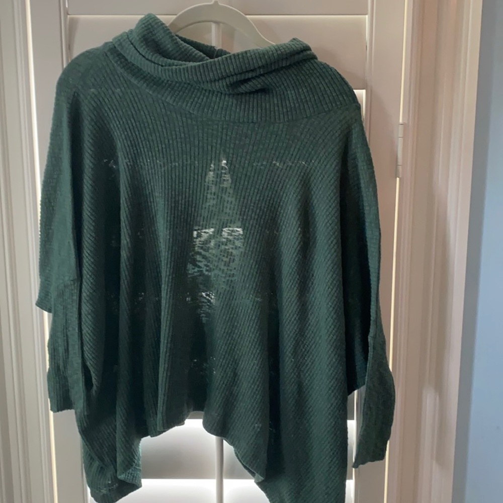 Free people beach cocoon cowl neck top